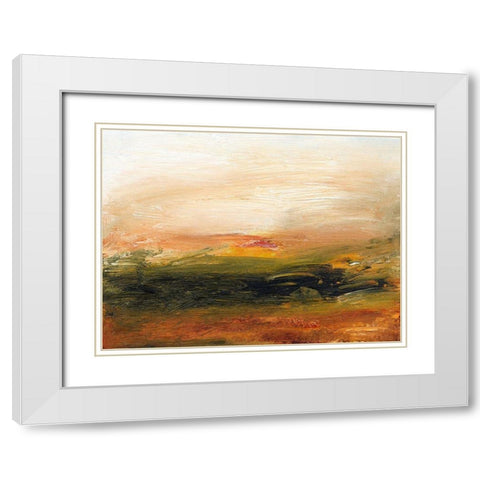 Lingering Light I White Modern Wood Framed Art Print with Double Matting by Gordon, Sharon