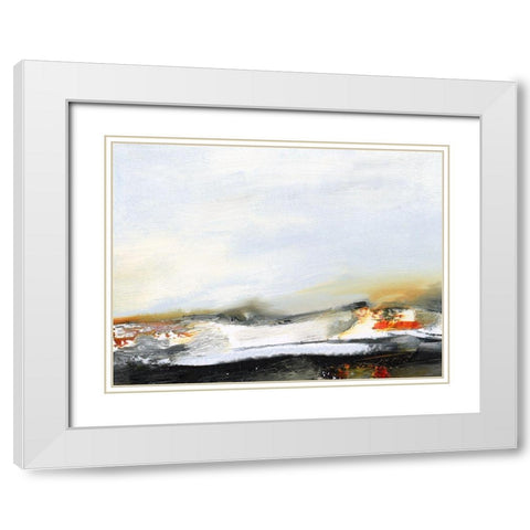 Lingering Light V White Modern Wood Framed Art Print with Double Matting by Gordon, Sharon