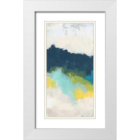 Valley Grandure I White Modern Wood Framed Art Print with Double Matting by Vess, June Erica