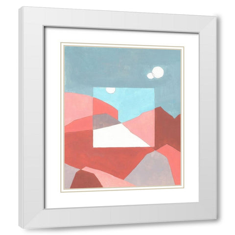 Desert Dreamscape I White Modern Wood Framed Art Print with Double Matting by Green, Jacob