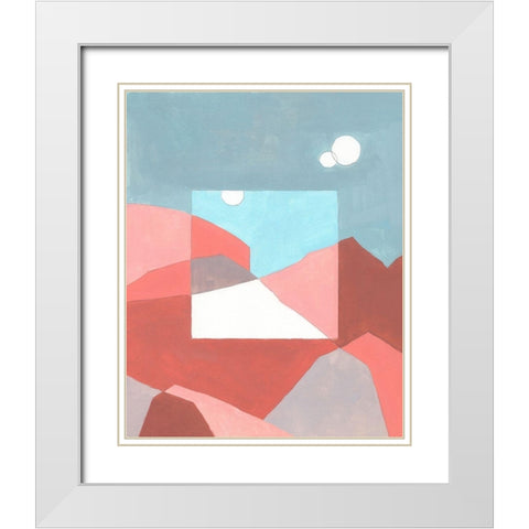 Desert Dreamscape I White Modern Wood Framed Art Print with Double Matting by Green, Jacob