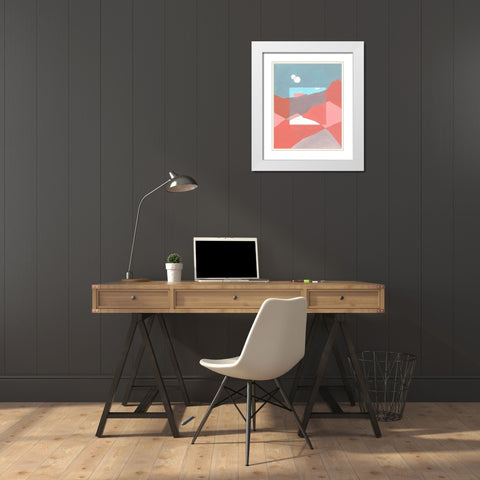 Desert Dreamscape II White Modern Wood Framed Art Print with Double Matting by Green, Jacob