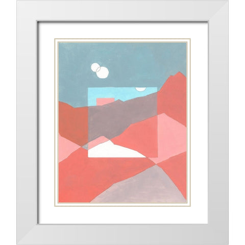 Desert Dreamscape II White Modern Wood Framed Art Print with Double Matting by Green, Jacob