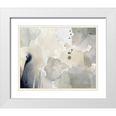 Dried Bergamot in Mist IV White Modern Wood Framed Art Print with Double Matting by Popp, Grace