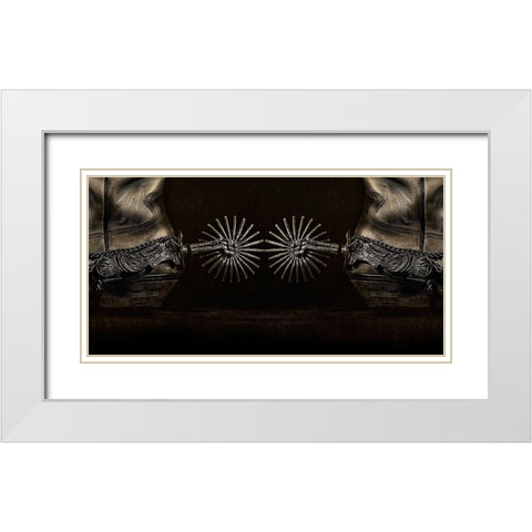 Photography Study Spurs White Modern Wood Framed Art Print with Double Matting by PHBurchett