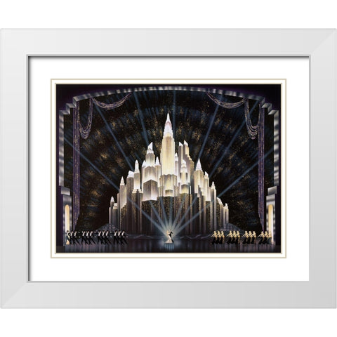 Encore White Modern Wood Framed Art Print with Double Matting by Hoppe, Robert
