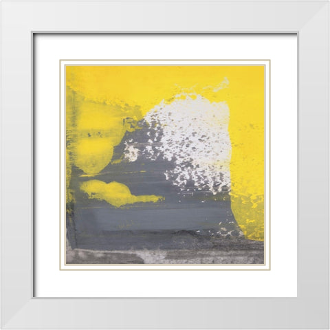 6240 Puzzle III White Modern Wood Framed Art Print with Double Matting by Aryai, Sia