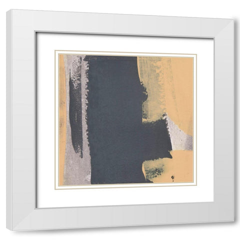6240 Puzzle VI White Modern Wood Framed Art Print with Double Matting by Aryai, Sia