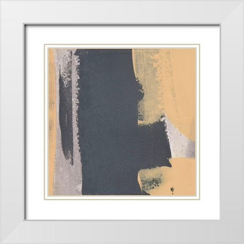 6240 Puzzle VI White Modern Wood Framed Art Print with Double Matting by Aryai, Sia