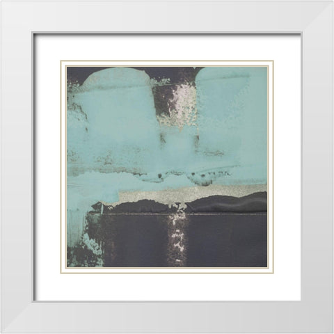 6240 Puzzle VIII White Modern Wood Framed Art Print with Double Matting by Aryai, Sia