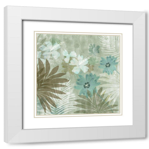 Flower Memories III White Modern Wood Framed Art Print with Double Matting by Kouta, Flora