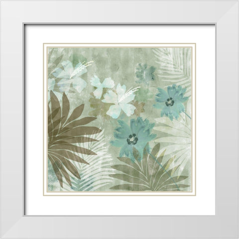 Flower Memories III White Modern Wood Framed Art Print with Double Matting by Kouta, Flora