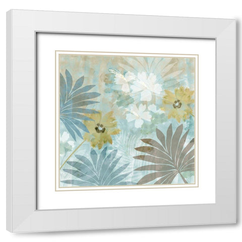 Flower Memories IV White Modern Wood Framed Art Print with Double Matting by Kouta, Flora