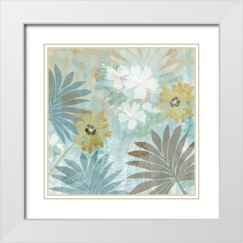 Flower Memories IV White Modern Wood Framed Art Print with Double Matting by Kouta, Flora