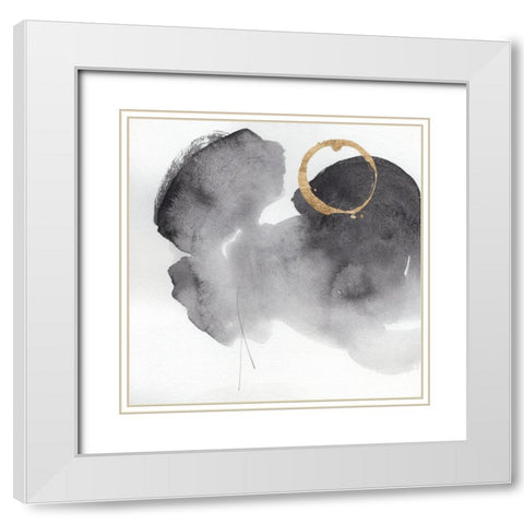 Broadsheet II White Modern Wood Framed Art Print with Double Matting by Green, Jacob