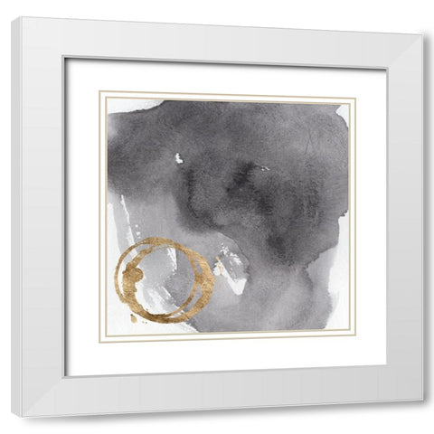 Broadsheet V White Modern Wood Framed Art Print with Double Matting by Green, Jacob