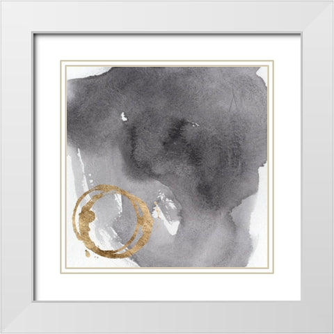 Broadsheet V White Modern Wood Framed Art Print with Double Matting by Green, Jacob