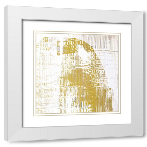 Amaze III White Modern Wood Framed Art Print with Double Matting by Aryai, Sia