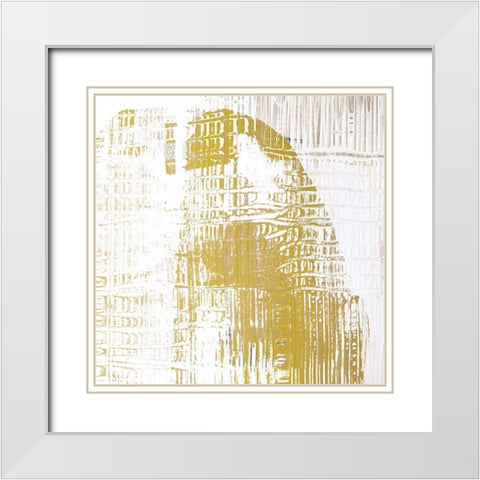 Amaze III White Modern Wood Framed Art Print with Double Matting by Aryai, Sia