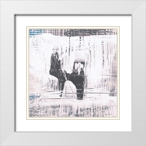 Amaze V White Modern Wood Framed Art Print with Double Matting by Aryai, Sia