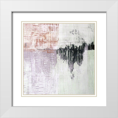 Amaze VI White Modern Wood Framed Art Print with Double Matting by Aryai, Sia