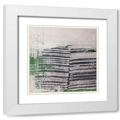 Amaze VIII White Modern Wood Framed Art Print with Double Matting by Aryai, Sia