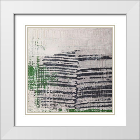Amaze VIII White Modern Wood Framed Art Print with Double Matting by Aryai, Sia