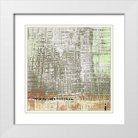 Amaze IX White Modern Wood Framed Art Print with Double Matting by Aryai, Sia