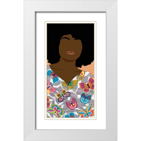 Care Giver I White Modern Wood Framed Art Print with Double Matting by Saunders, Alonzo