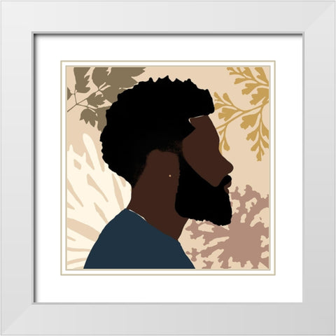 Strength And Confidence I White Modern Wood Framed Art Print with Double Matting by Saunders, Alonzo