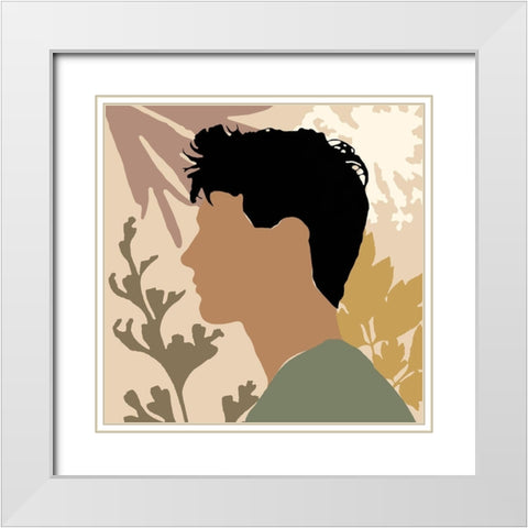 Strength And Confidence II White Modern Wood Framed Art Print with Double Matting by Saunders, Alonzo