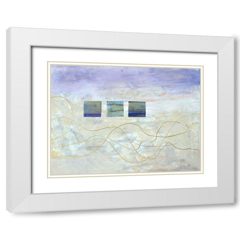 String Windows I White Modern Wood Framed Art Print with Double Matting by Avondet, Natalie