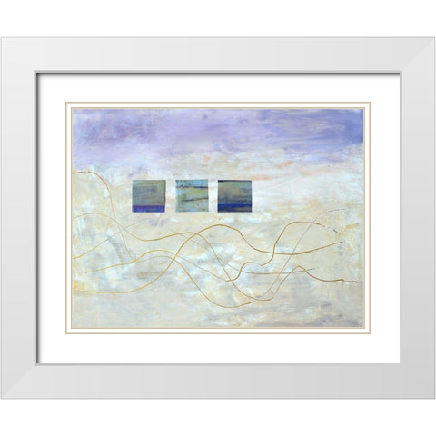 String Windows I White Modern Wood Framed Art Print with Double Matting by Avondet, Natalie