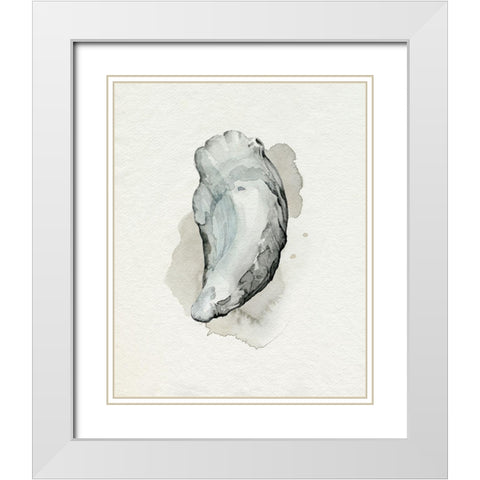 Oysters on the Bay II White Modern Wood Framed Art Print with Double Matting by Popp, Grace