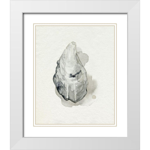 Oysters on the Bay III White Modern Wood Framed Art Print with Double Matting by Popp, Grace