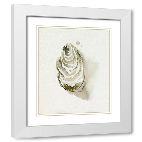 Oysters on the Bay IV White Modern Wood Framed Art Print with Double Matting by Popp, Grace