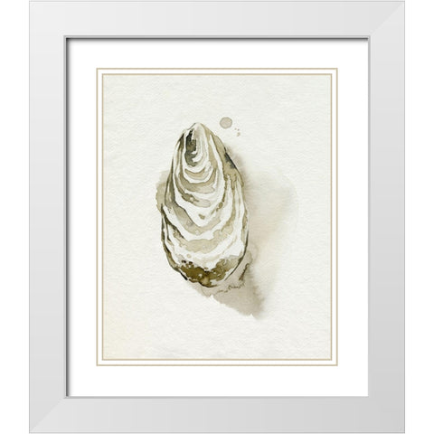 Oysters on the Bay IV White Modern Wood Framed Art Print with Double Matting by Popp, Grace