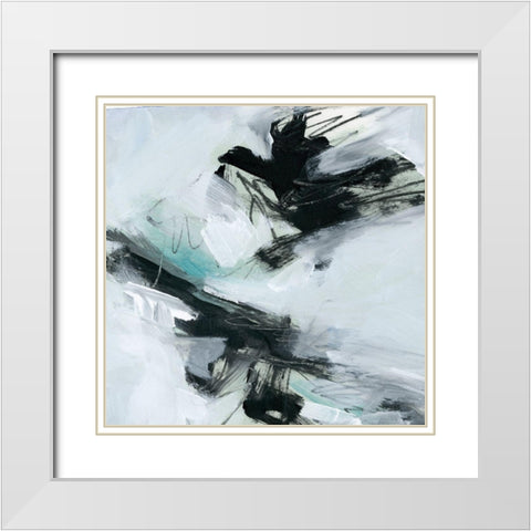 Ocean Current IV White Modern Wood Framed Art Print with Double Matting by Parker, Jennifer Paxton