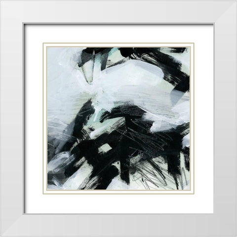 Ocean Current V White Modern Wood Framed Art Print with Double Matting by Parker, Jennifer Paxton