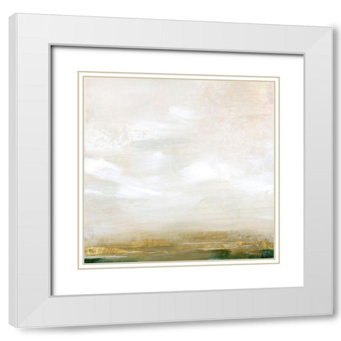 Gold Leaf Marsh I White Modern Wood Framed Art Print with Double Matting by Popp, Grace