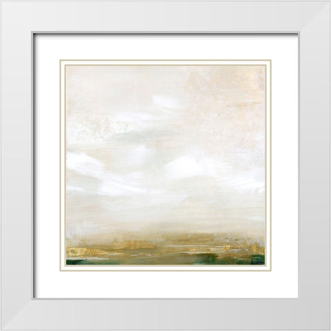 Gold Leaf Marsh I White Modern Wood Framed Art Print with Double Matting by Popp, Grace