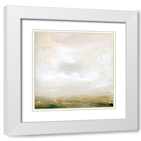 Gold Leaf Marsh II White Modern Wood Framed Art Print with Double Matting by Popp, Grace