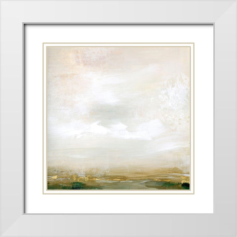 Gold Leaf Marsh II White Modern Wood Framed Art Print with Double Matting by Popp, Grace