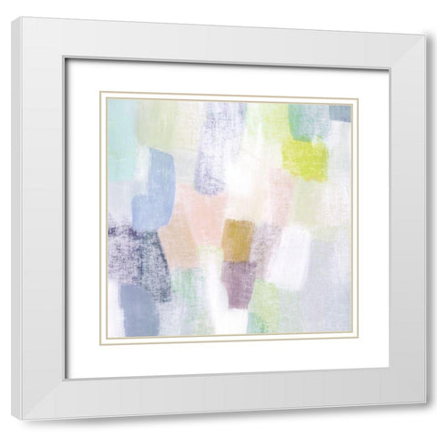 Sidewalk Chalk I White Modern Wood Framed Art Print with Double Matting by Popp, Grace