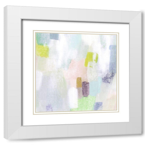 Sidewalk Chalk II White Modern Wood Framed Art Print with Double Matting by Popp, Grace