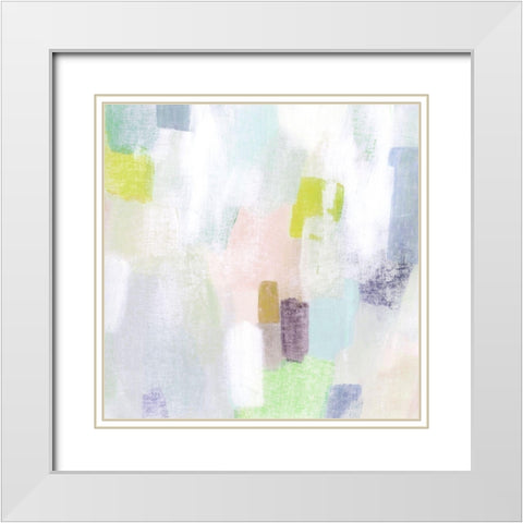 Sidewalk Chalk II White Modern Wood Framed Art Print with Double Matting by Popp, Grace