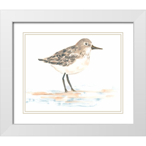 Pretty Piper I White Modern Wood Framed Art Print with Double Matting by Vess, June Erica