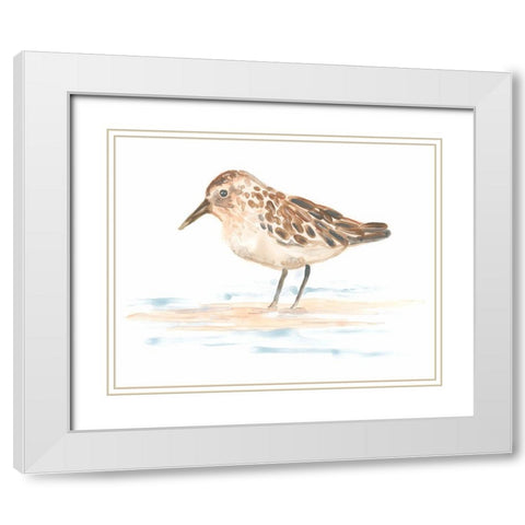 Pretty Piper II White Modern Wood Framed Art Print with Double Matting by Vess, June Erica