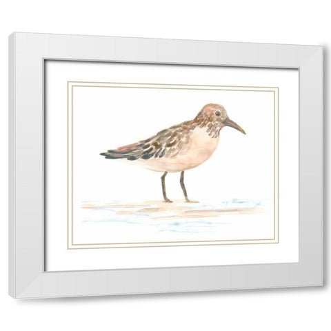 Pretty Piper III White Modern Wood Framed Art Print with Double Matting by Vess, June Erica