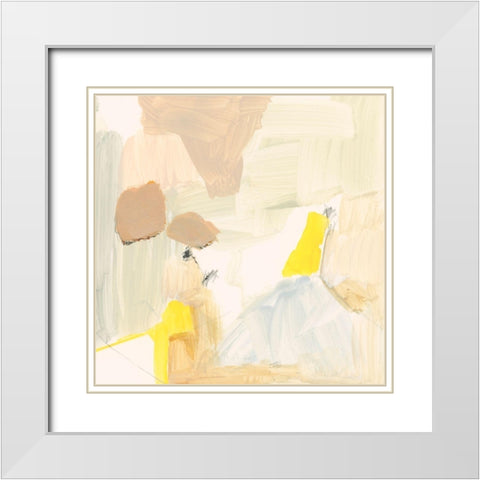 Soft and Subtle I White Modern Wood Framed Art Print with Double Matting by Barnes, Victoria